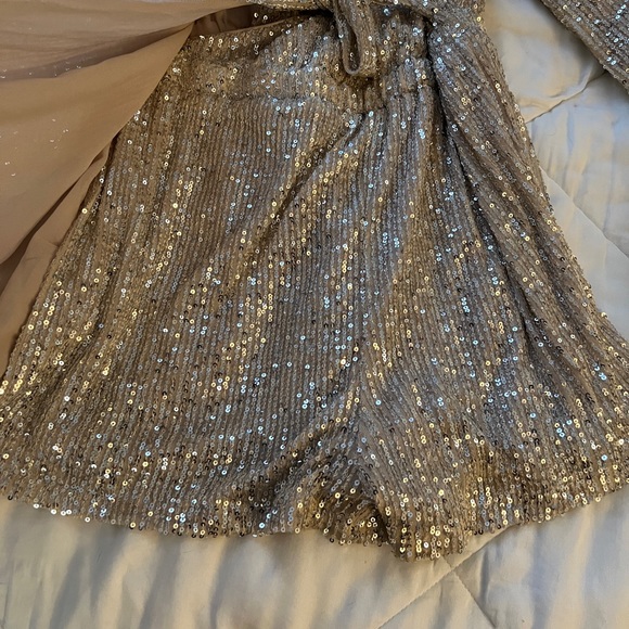 Gold Sequence Romper Dress - Picture 5 of 6